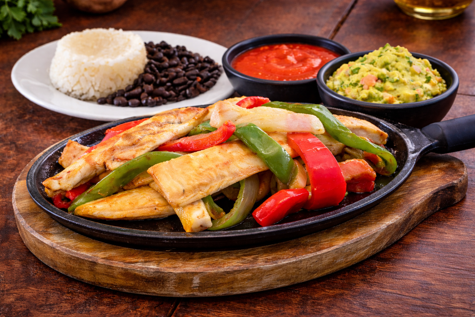 Fajitas de Carne o Pollo